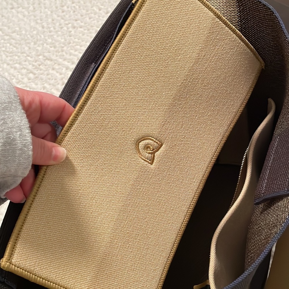 Rothy's Navy Tote with Yellow Strap - Picture 9 of 13